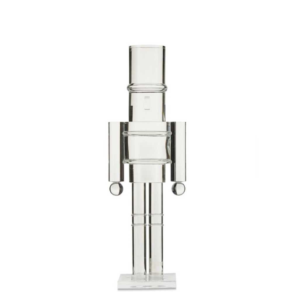 Clear Acrylic Nutcracker Christmas Decoration by Holiday Time